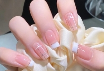 Acrylic Pink and White